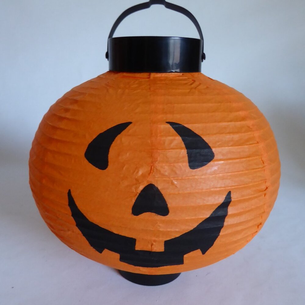 NEW BOSTON WAREHOUSE HALLOWEEN PUMPKIN PAPER BATTERY POWERED LANTERNS (LOT OF 5) - Picture 6 of 15